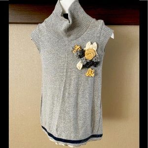 MONA LISA GIRLS GRAY SWEATER / DRESS SIZE 4 MADE IN ITALY